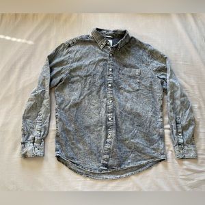 American Eagle Grey Denim Shirt XL